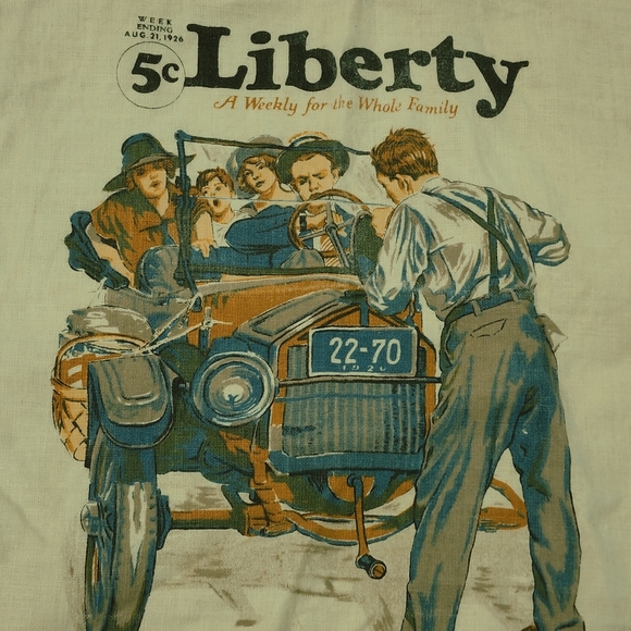 Kitchen Vintage Calendar Kitchen Decor Sackcloth Towel 1977 Old Car